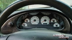 2001-2004 Mustang Carbon Fiber Instrument Cluster Bezel