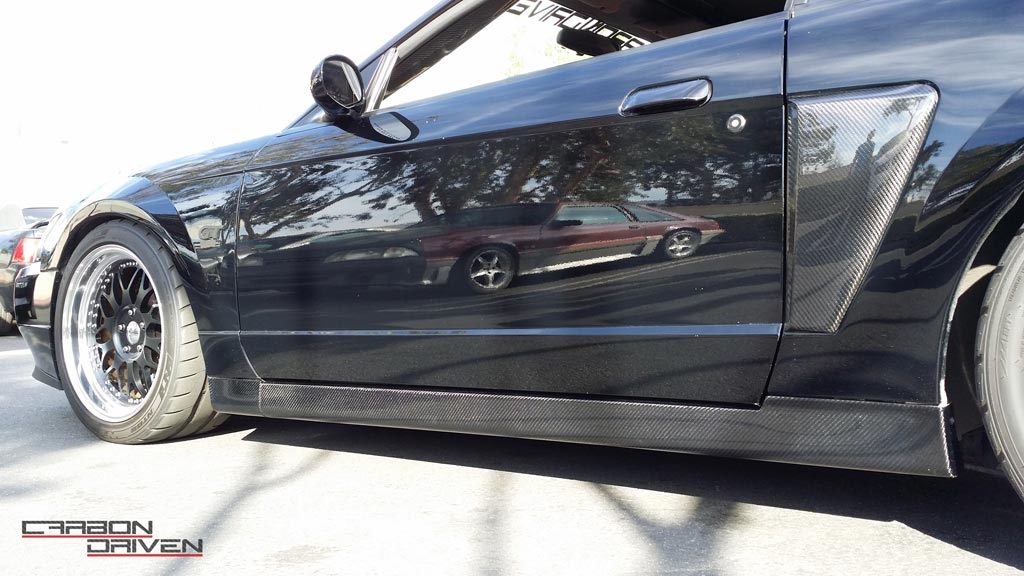 2003-2004 Mustang Carbon Fiber Terminator Style Side Skirts - Image 6