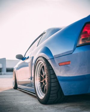 2003-2004 Mustang Terminator Carbon Fiber Side Skirt Splitters