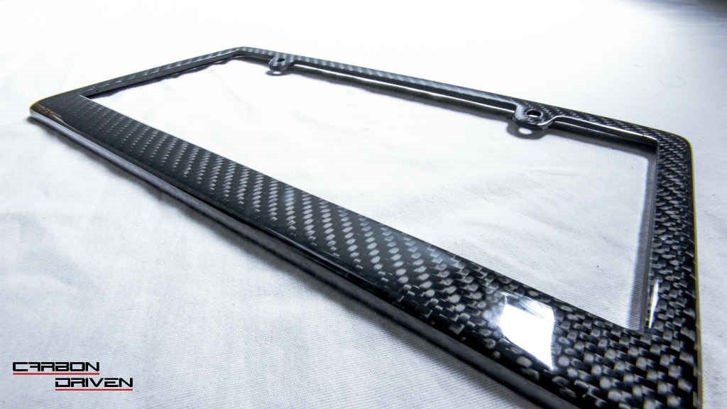 Carbon Fiber License Plate Frame - Carbon Driven